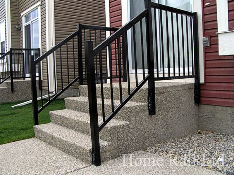 Front Stair Aluminum Railing Calgary