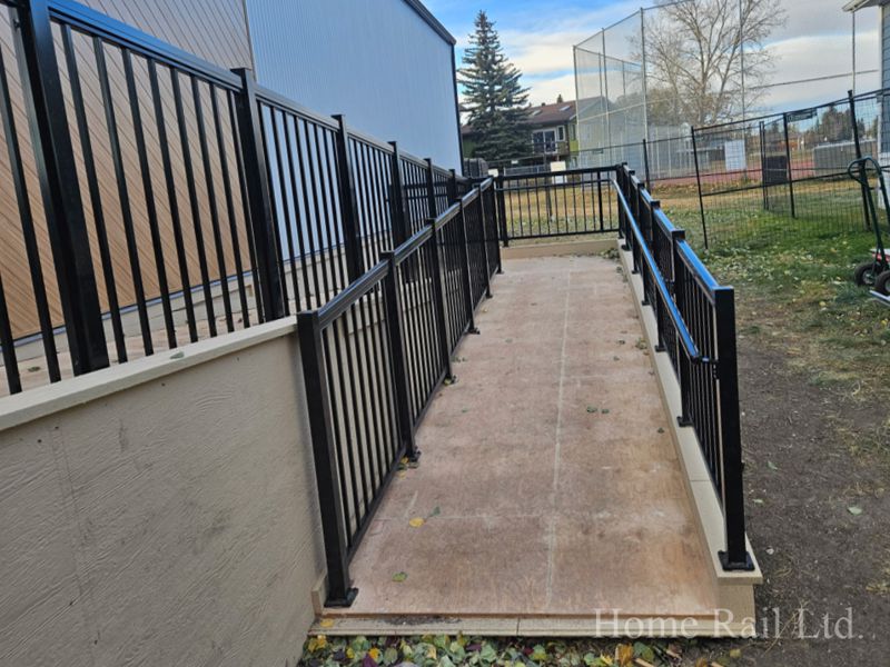 Wheel Chair Ramps and Round Hand Rails Wheel Chair Ramps and Round Hand Rails